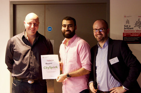 Hoodini wins the £1000 Green Award at CitySpark UK.