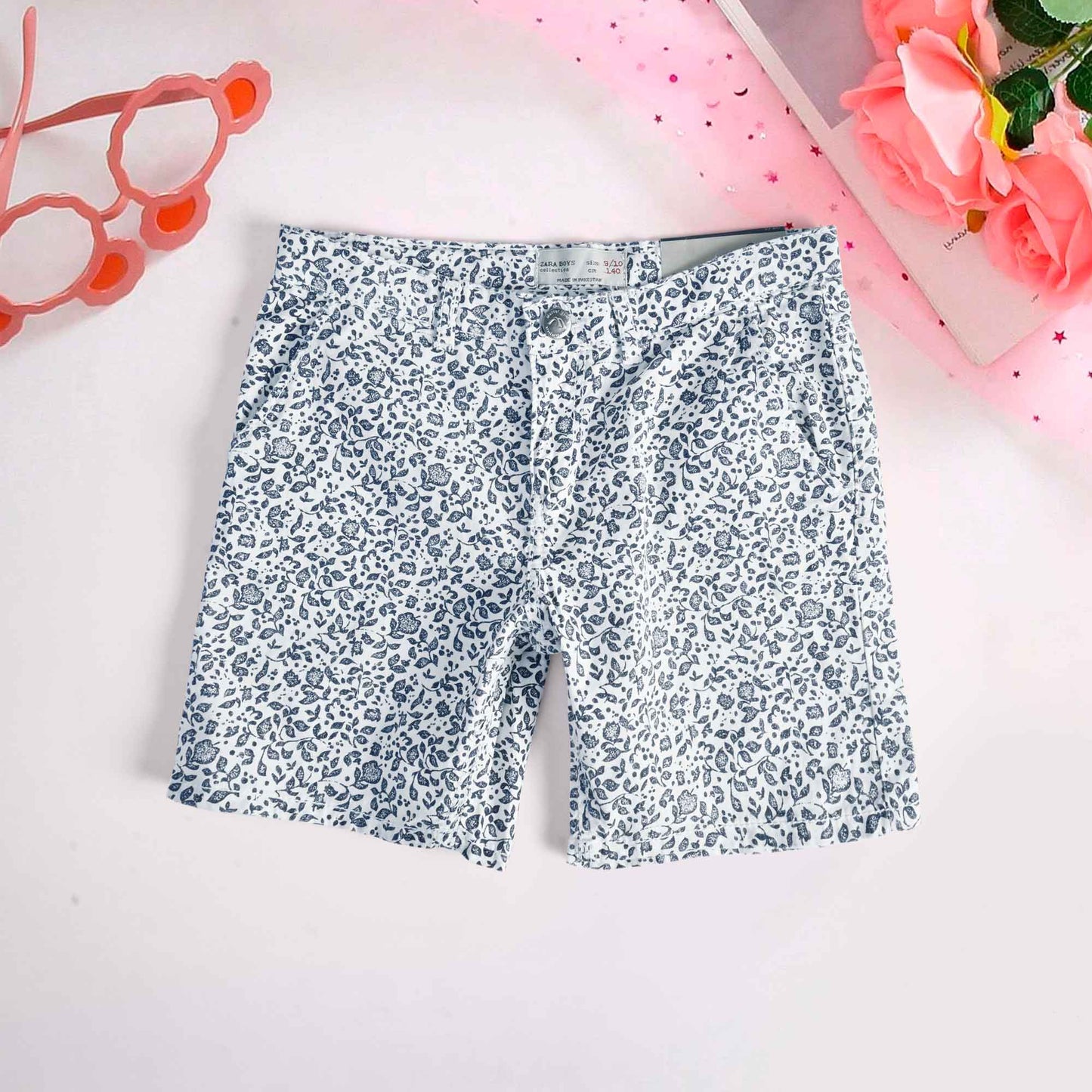 ZR Boy's Floral Printed Cotton Shorts Boy's Shorts Minhas Garments 3-4 Years 