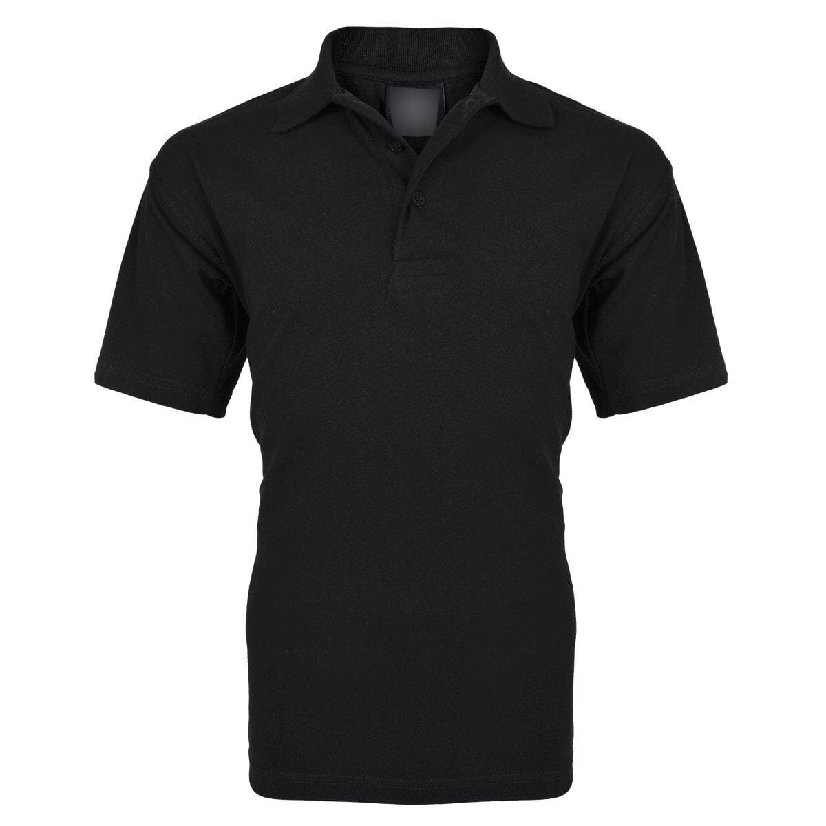 Men's Classic Short Sleeve B Quality Polo Shirt Minor Fault Image Black XS 