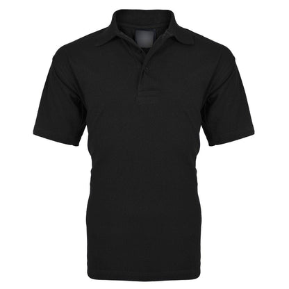 Men's Classic Short Sleeve B Quality Polo Shirt Minor Fault Image Black XS 