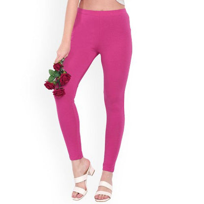 SB Women's Plain Design Premium Leggings Women's Leggings CPUS Hot Pink L 