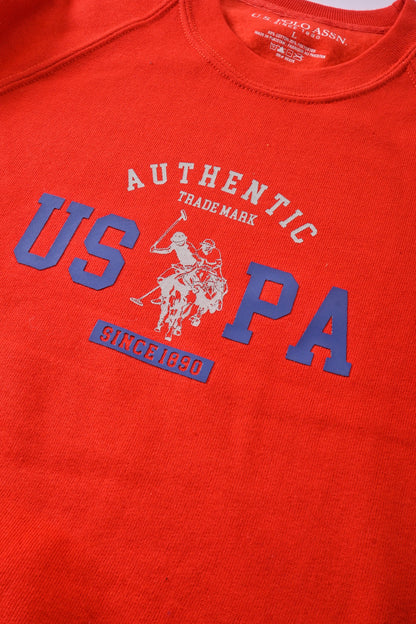 USPA Kid's Authentic Printed Raglan Sleeve Fleece Sweat Shirt Kid's Sweat Shirt Fiza 