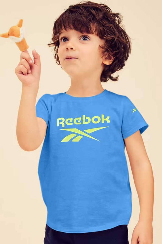 Reebok Kid's Logo Printed Short Sleeve Tee Shirt Kid's Tee Shirt HAS Apparel 