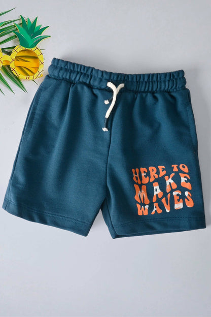 Tiny Teen Baby Kid's Here To Make Waves Printed Minor Fault Shorts Kid's Shorts SNR 