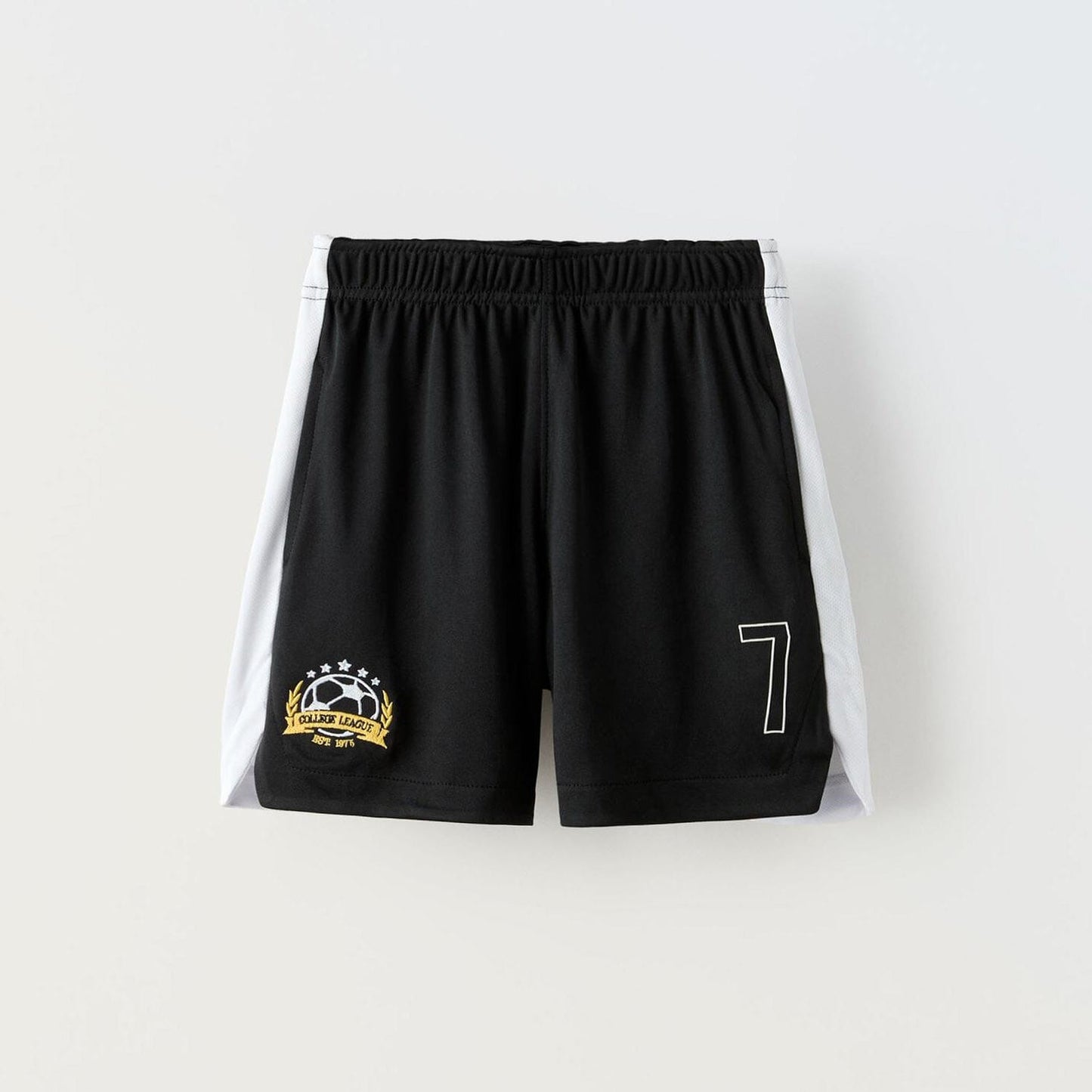 ZR Boy's College League Activewear Shorts Boy's Shorts Yasir Bin Asad Black 6 Years 