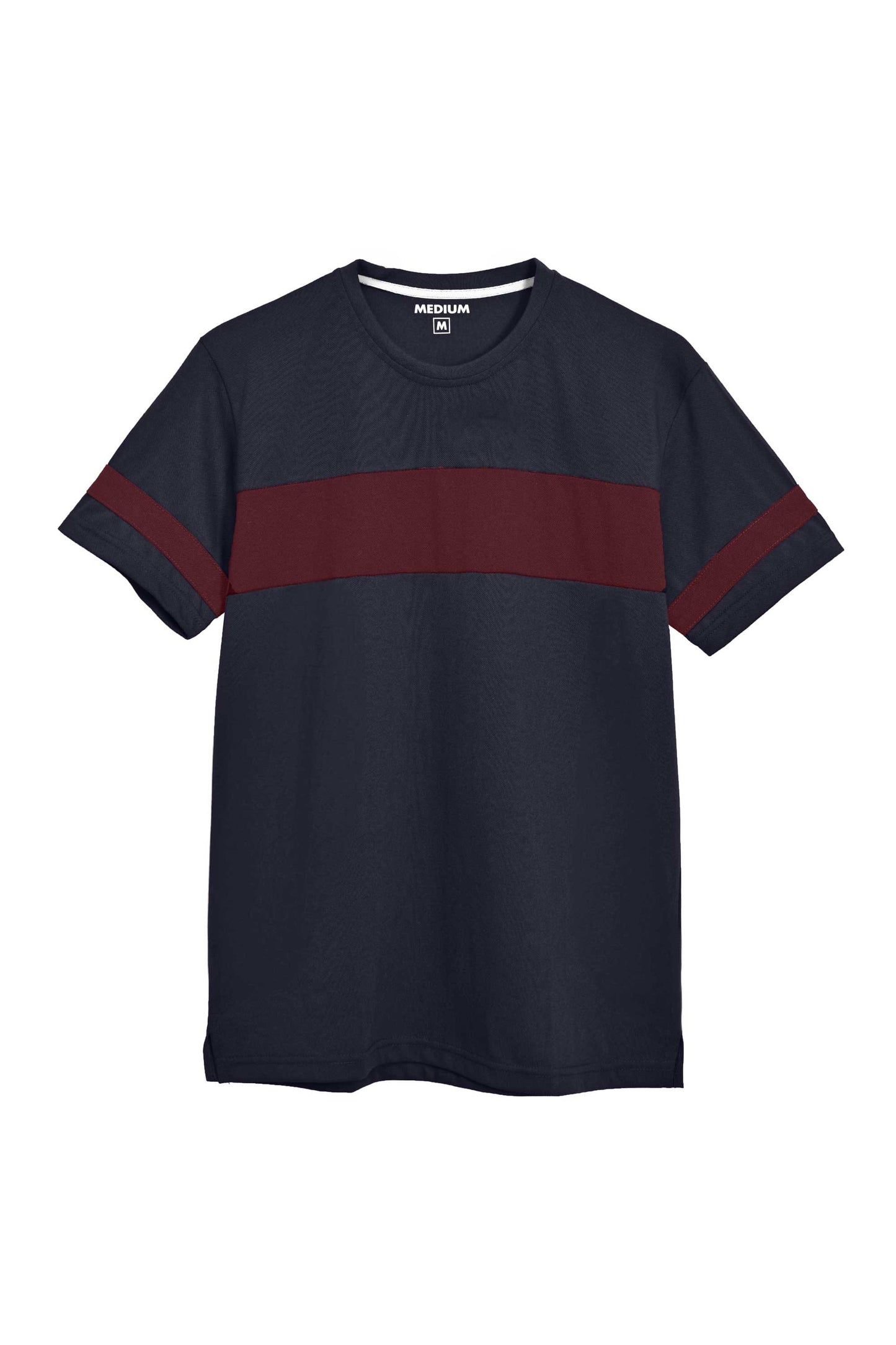 Men's Contrast Style Sleeves Classic Crew Neck Tee Shirt Men's Tee Shirt IBT 