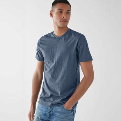 Beverly Hills Men's V Neck Minor Fault Tee Shirt Men's Tee Shirt HAS Apparel Powder Blue S 