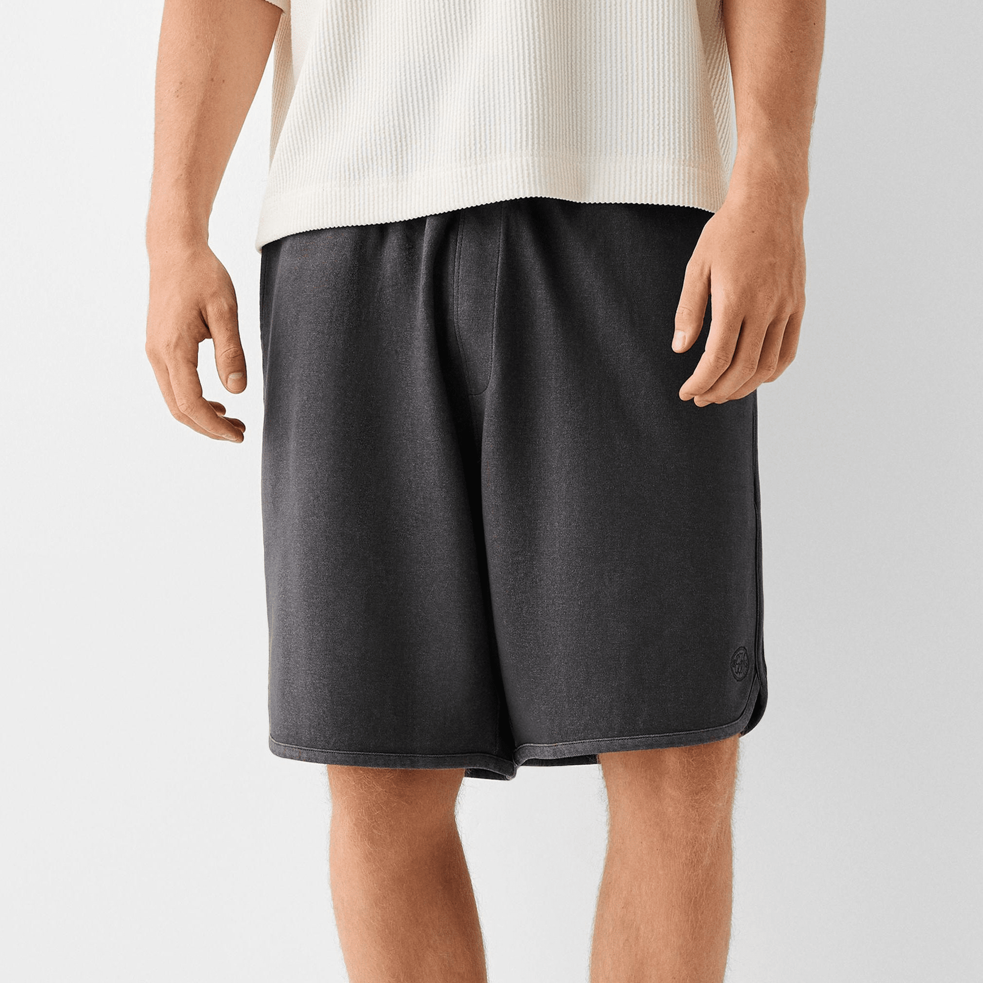 BR Men's 1885 Embroidered Terry Shorts Men's Shorts Yasir Bin Asad Charcoal XS 