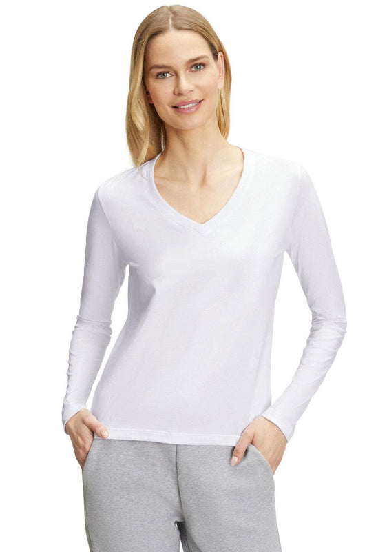 BYD Elegance: Women's Full-Sleeve V Neck 100% Combed Cotton Tee Women's Tee Shirt Image Garments (Pvt.) Ltd. 