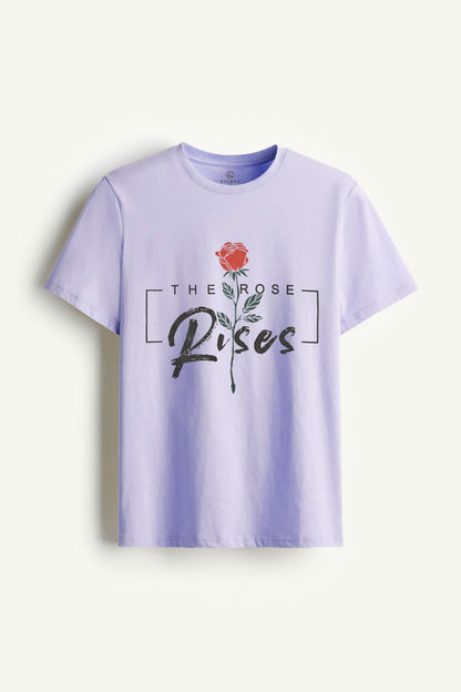 Kelbrg Men's The Rose Rises Printed Tee Shirt Men's Tee Shirt First Choice 