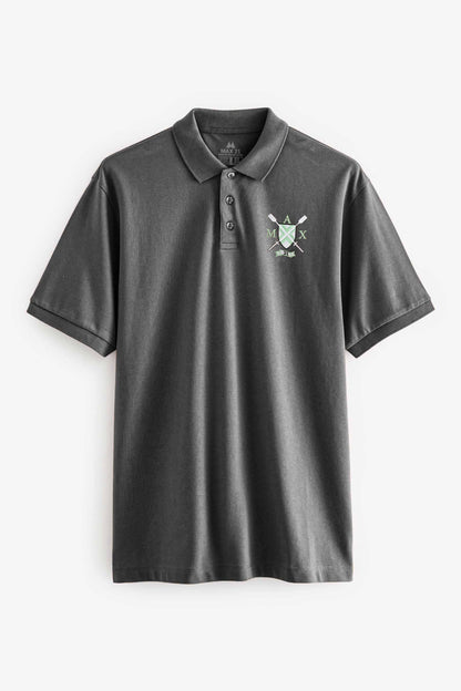 Max 21 Men's Mallets Embroidered Polo Shirt Men's Polo Shirt SZK 