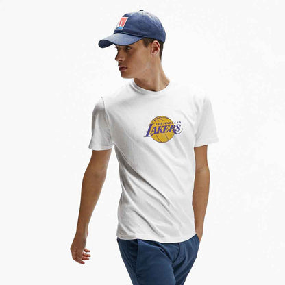 Polo Republica Men's Los Lakers Printed Crew Neck Tee Shirt Men's Tee Shirt Polo Republica White S 