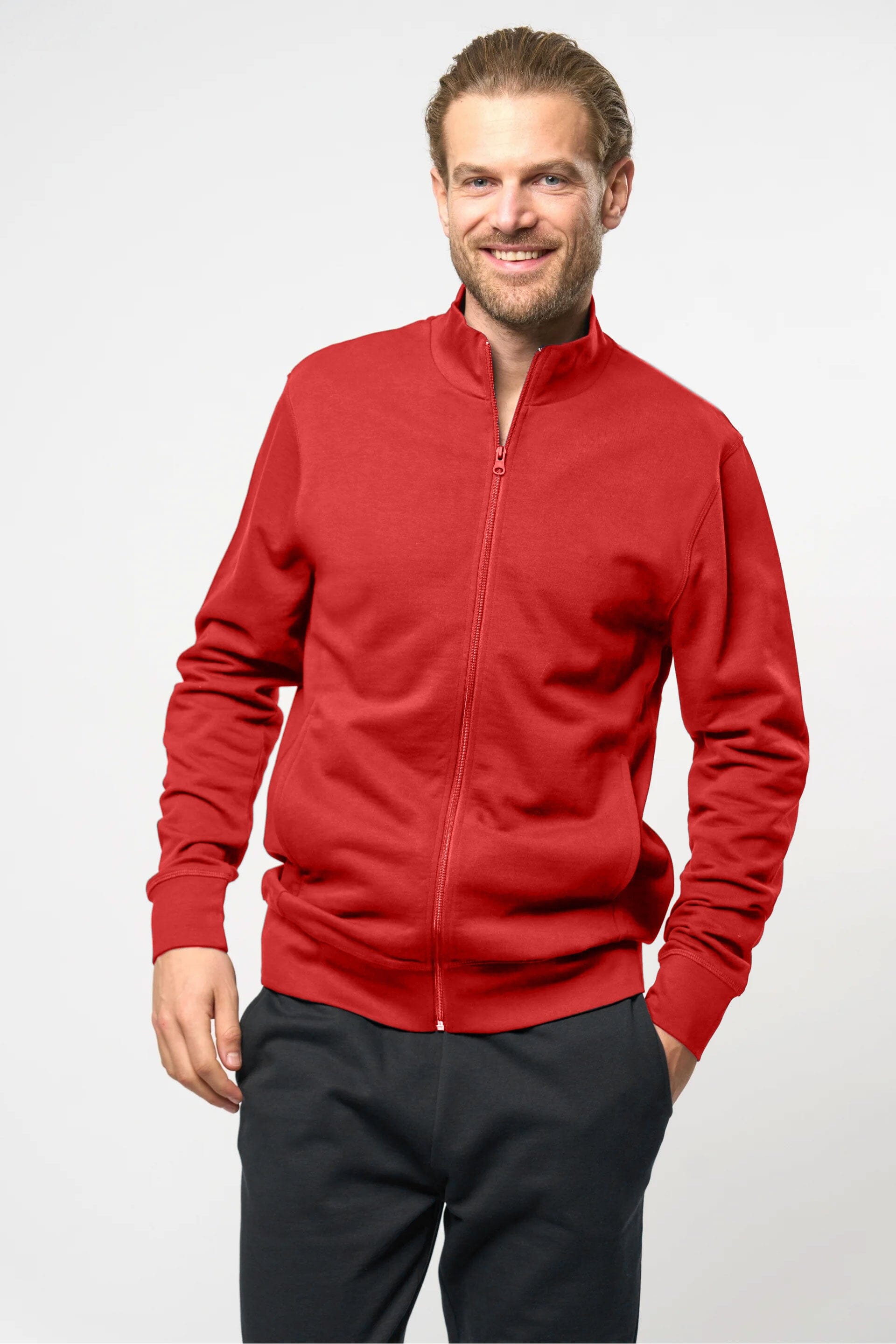 Cut Label Men's Sornas Fleece Minor Fault Zipper Jacket Minor Fault HAS Apparel Red XS 