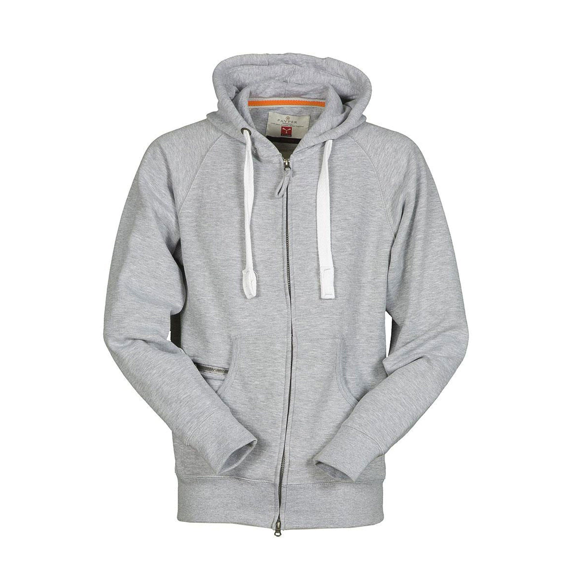 Payper Men's Double Zipper Raglan Sleeve Hoodie Men's Zipper Hoodie First Choice Heather Grey XS 