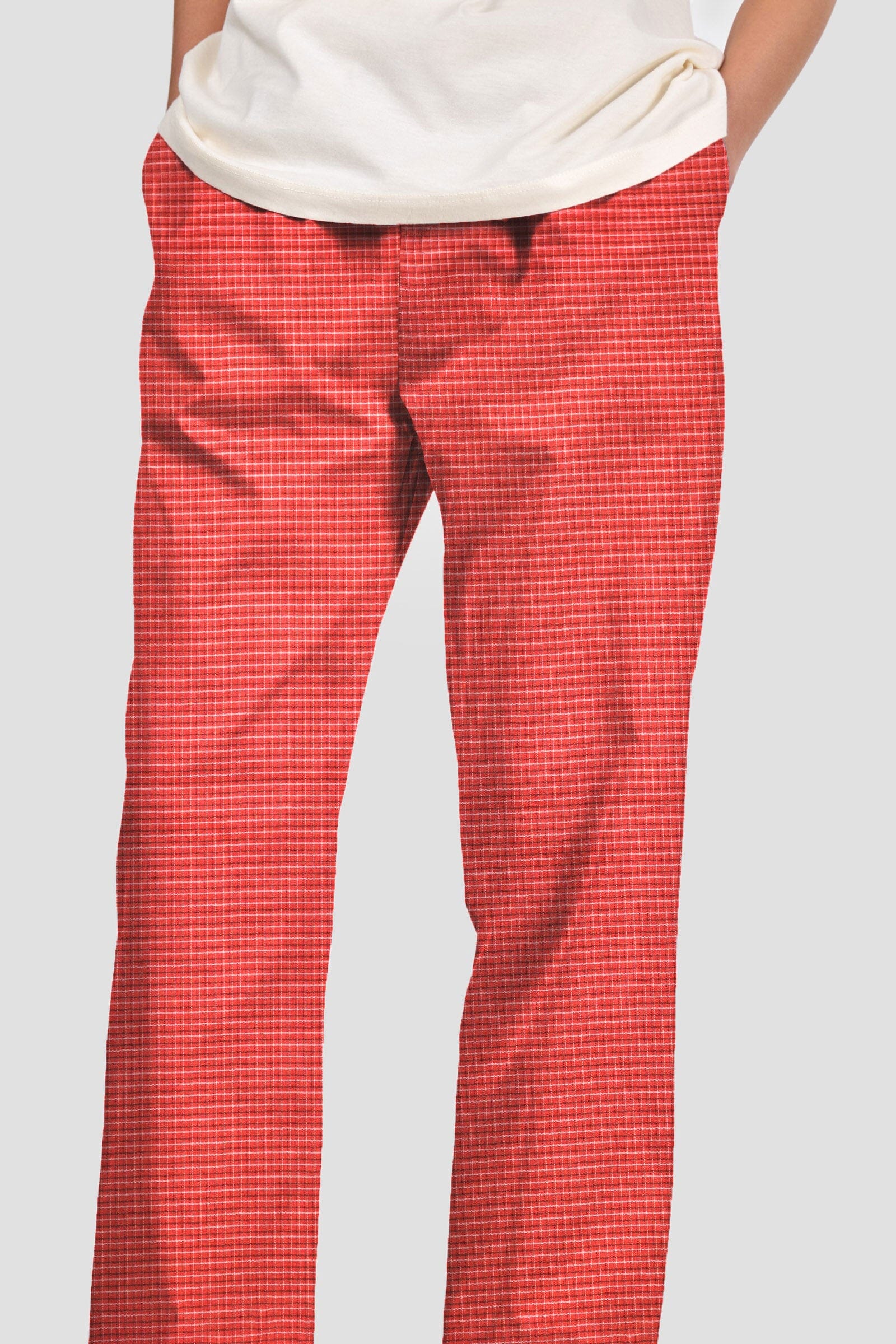 Max 21 Men's Coventry Check Loungewear Cotton Trousers Men's Trousers SZK 