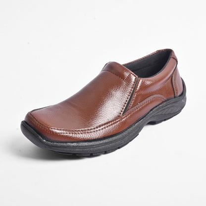 Men's Comfortable Classic Slip on Shoes Men's Shoes SNAN Traders Brown EUR 39 