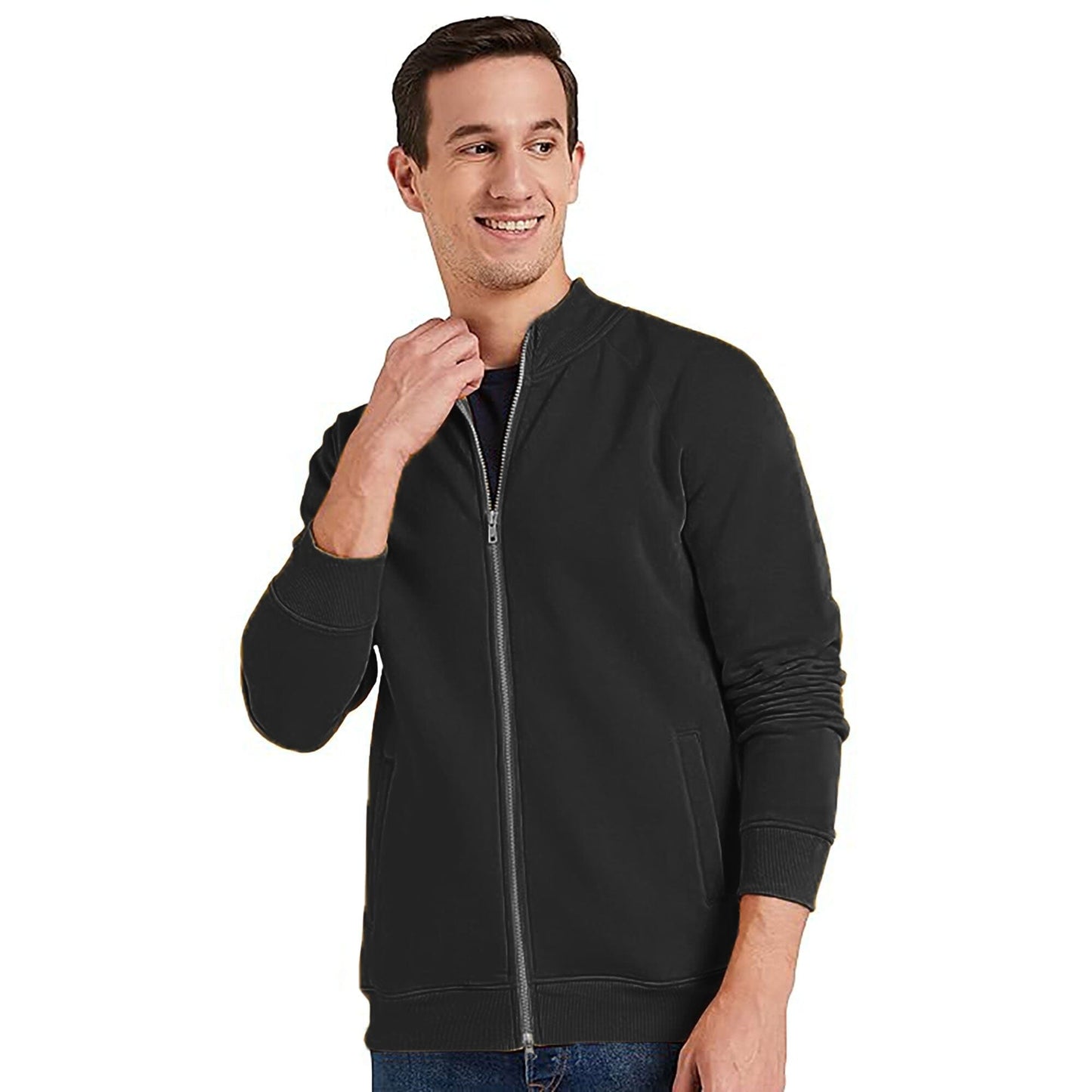 Payper Men's Full Zipper Raglan Sleeve Minor Fault Jacket