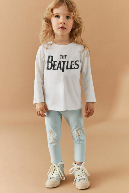 ZR Girl's The Beatles Printed Long Sleeve Tee Shirt Girl's Tee Shirt Yasir Bin Asad 