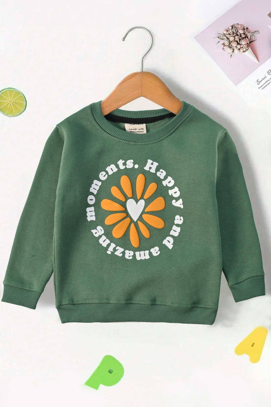 Tiny Teen Kid's Happy & Amazing Moments Printed Fleece Minor Fault Sweatshirt Kid's Sweat Shirt SNR 