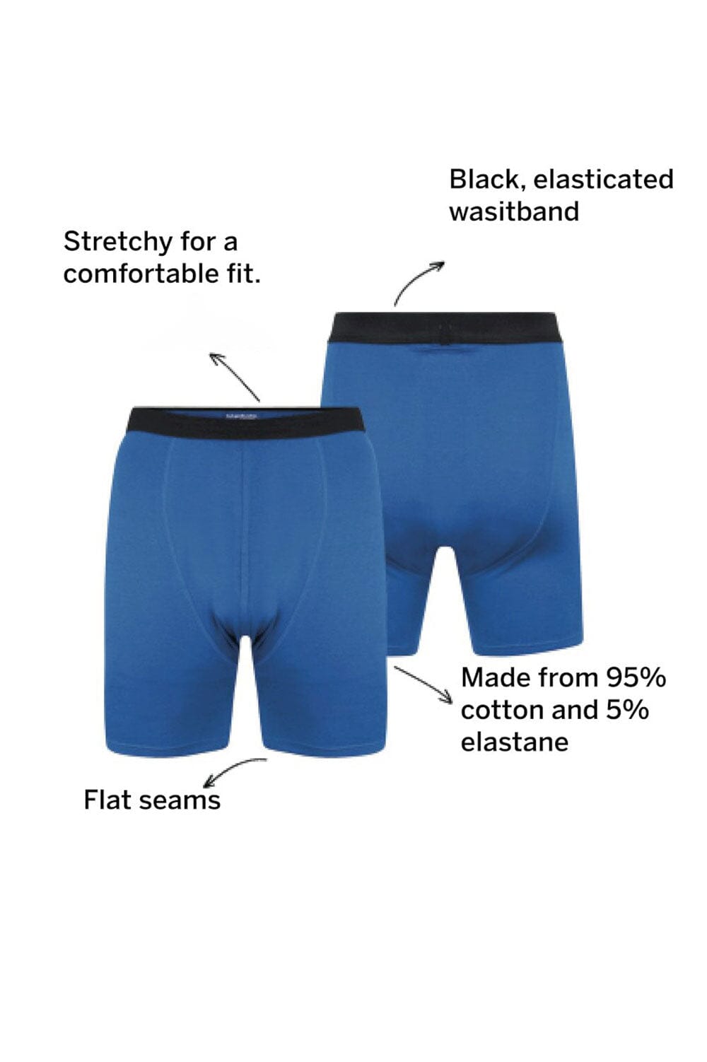 BD Men's Contrast Waistband Minor Fault Boxer Shorts Minor Fault Image Garments (Pvt.) Ltd. 