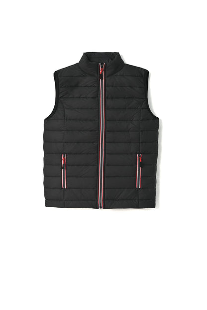 ZL Boy's Contrast Zipper Puffer Gilet