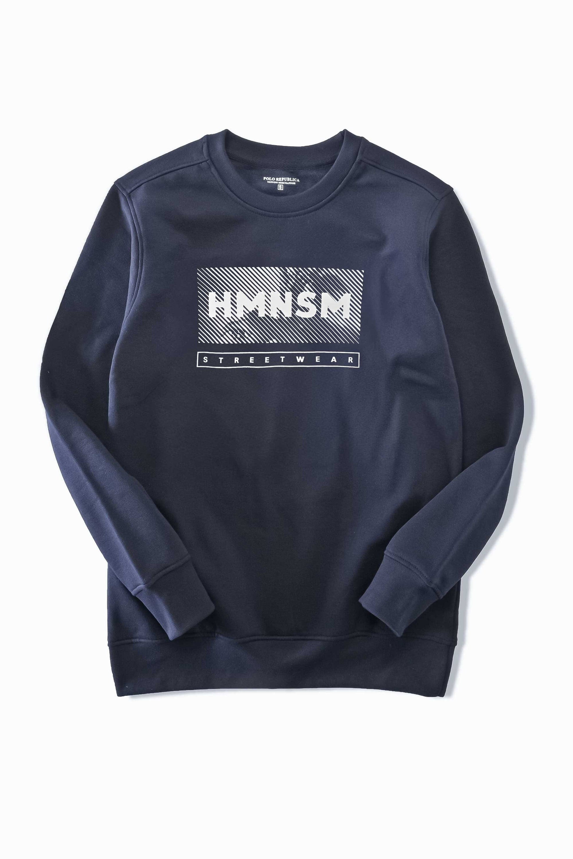 Polo Republica Men's HMNSM Printed Fleece Sweat Shirt Men's Sweat Shirt Polo Republica 