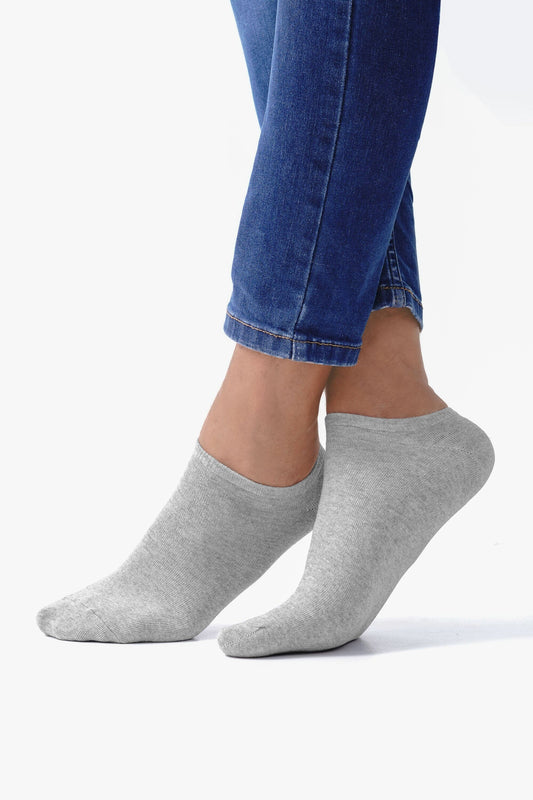 Infinity Men's Low Cut Socks - Pack Of 3 Socks Paragon Fashion Heather Grey 35-38 