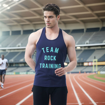 Polo Athletica Men's Team Rock Training Activewear Tank Top Men's Activewear Vest Polo Republica Navy XS 