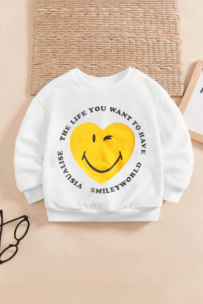 Tiny Teen Kid's Smileyworld Printed Minor Fault Sweat Shirt