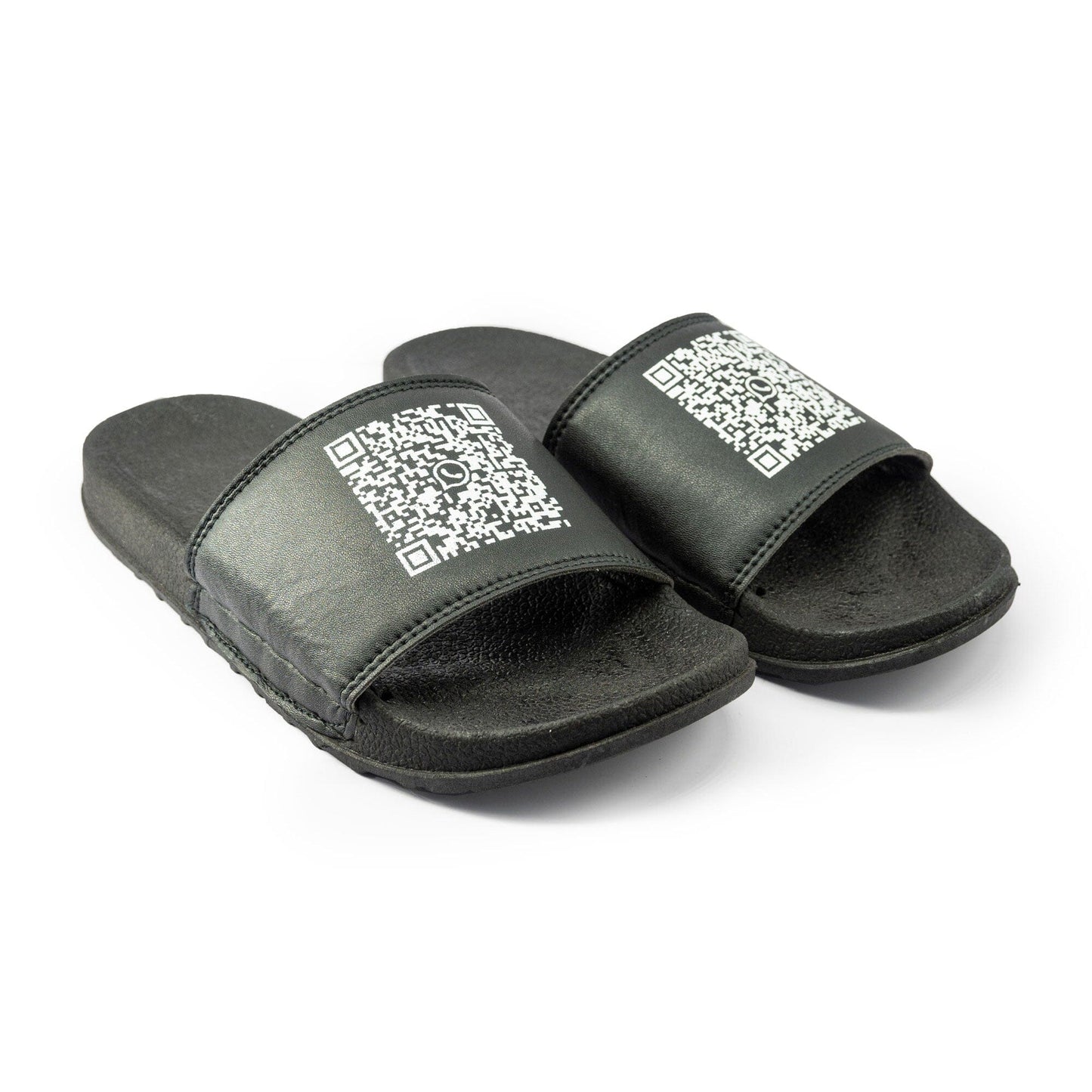 Men's Barcode Printed Classic Slides Men's Shoes SNAN Traders Black EUR 39 