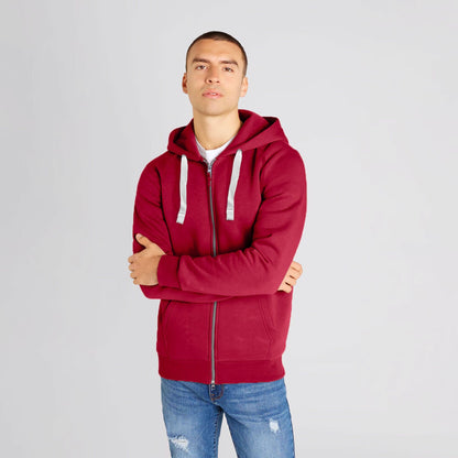 Payper Men's Double Zipper Raglan Sleeve Hoodie Men's Zipper Hoodie First Choice Red XS 