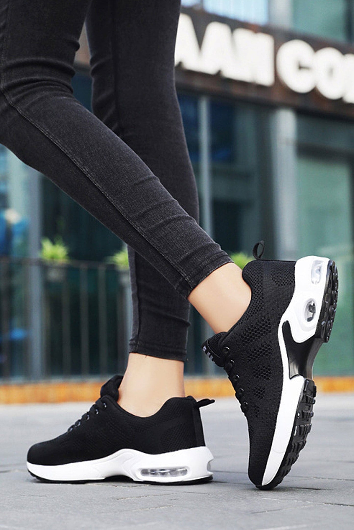 Fashion Women's Air-Cushioned Lace-Up Sneakers Women's Shoes Shaoxing Shangqu im&ex Co.,ltd 