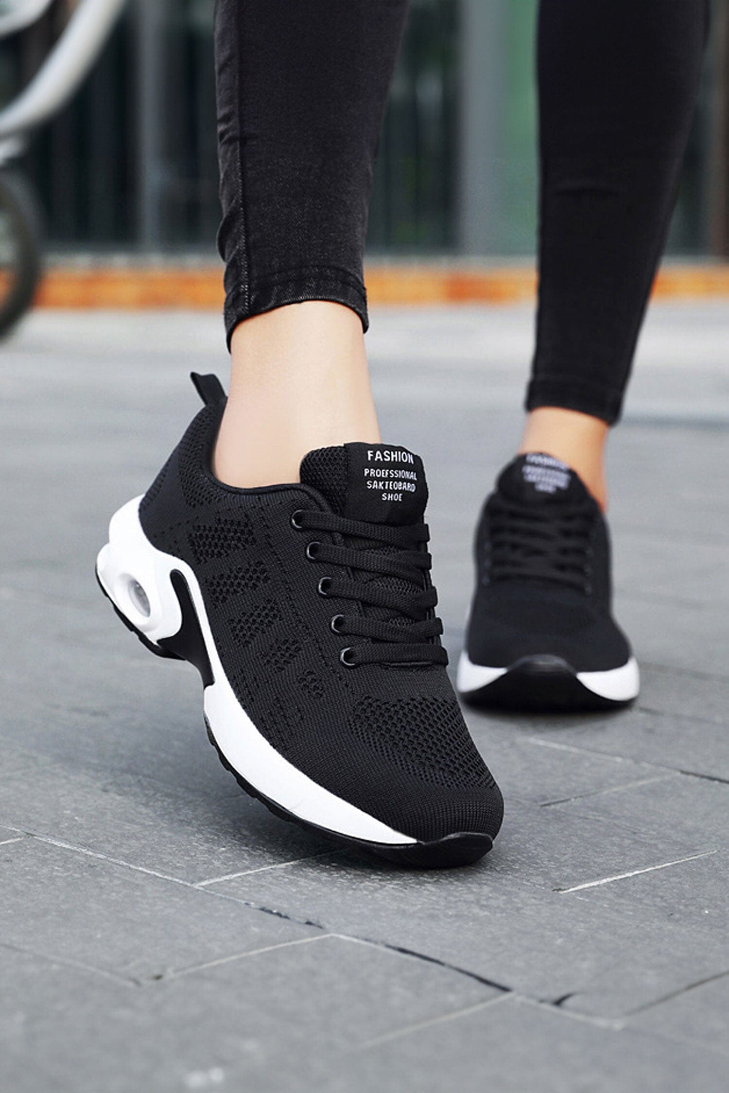 Fashion Women's Air-Cushioned Lace-Up Sneakers Women's Shoes Shaoxing Shangqu im&ex Co.,ltd 