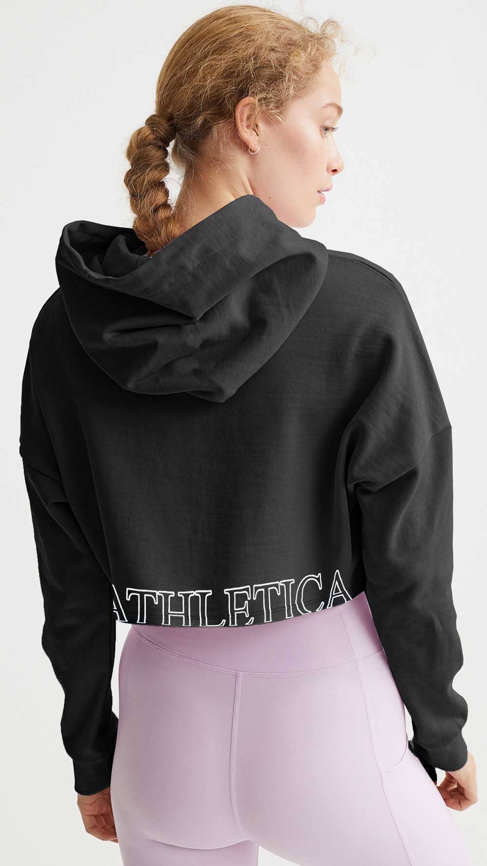 Polo Athletica Women's Hooded Activewear Terry Crop Top Women's Pullover Hoodie Polo Republica 