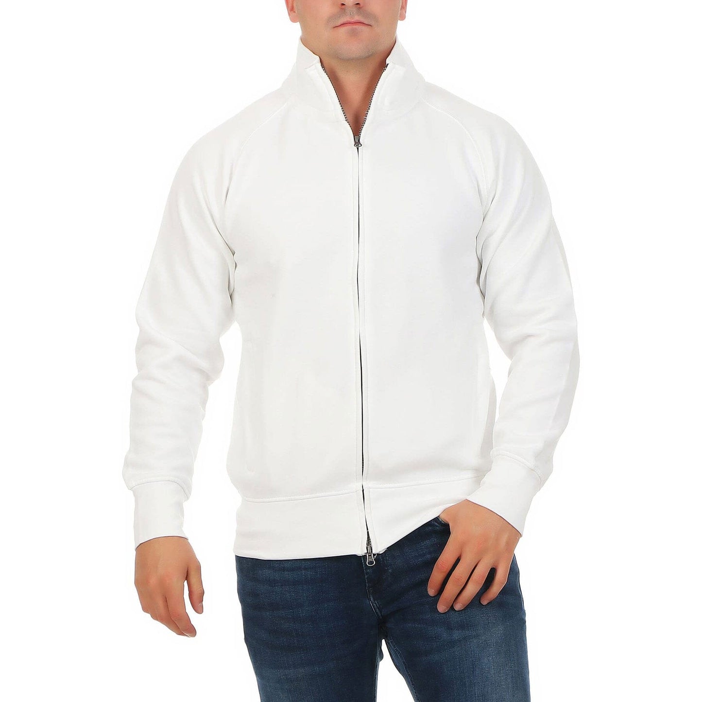 Payper Men's Full Zipper Raglan Sleeve Minor Fault Jacket