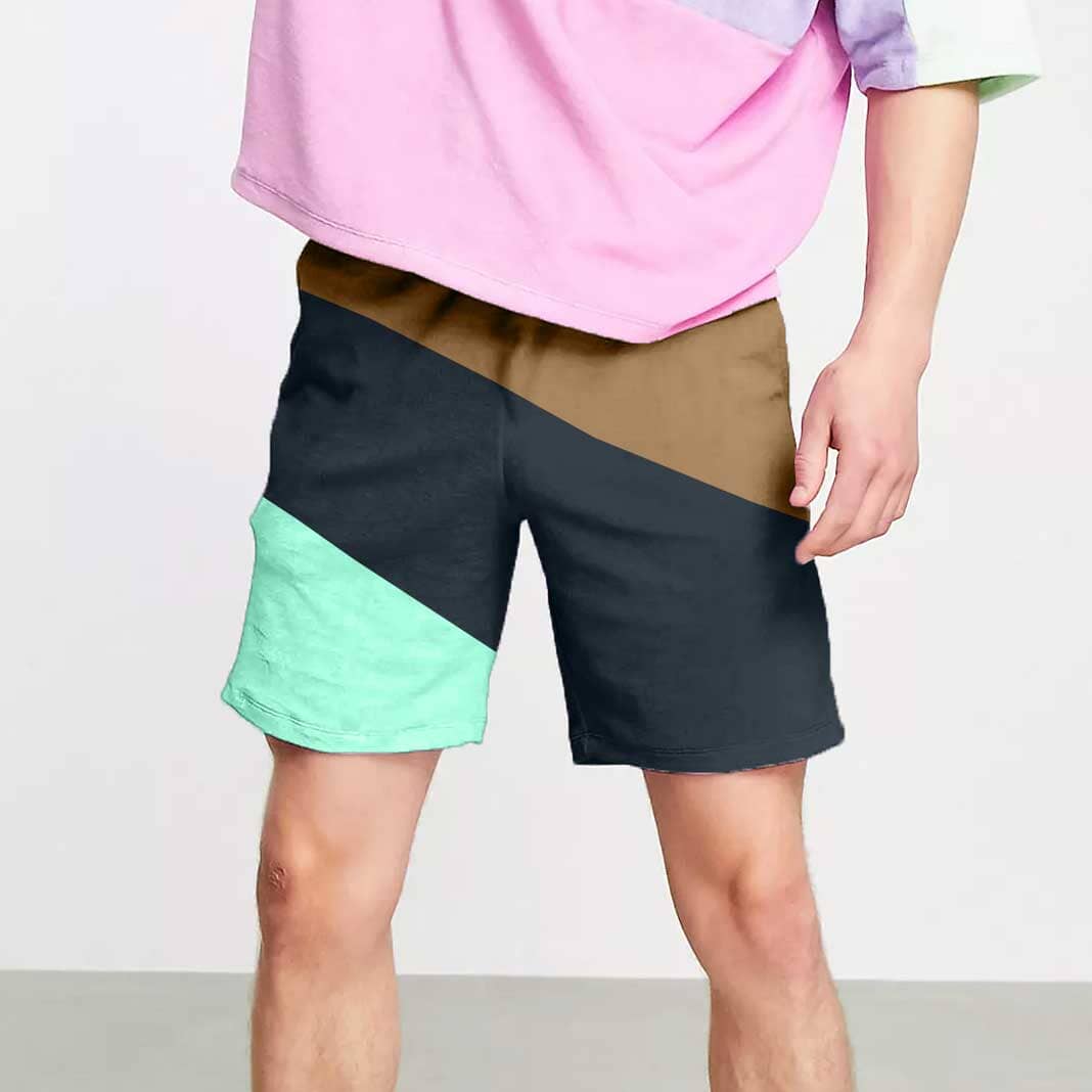 Max 21 Men's Contrast Design Classic Shorts Men's Shorts SZK 