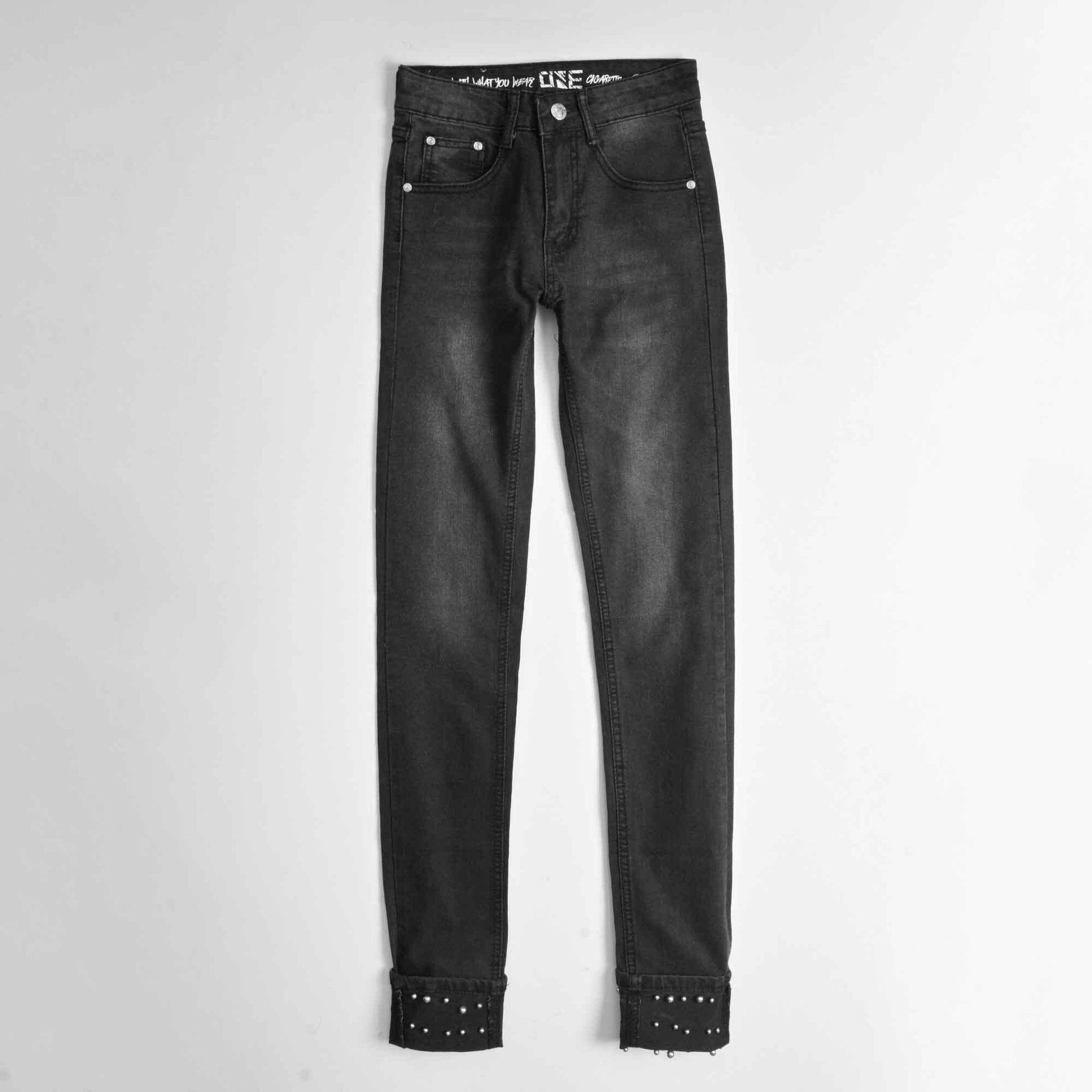 Women's Fashionista Bead-Embellished Denim Pants Women's Denim Haseeb Apparel 