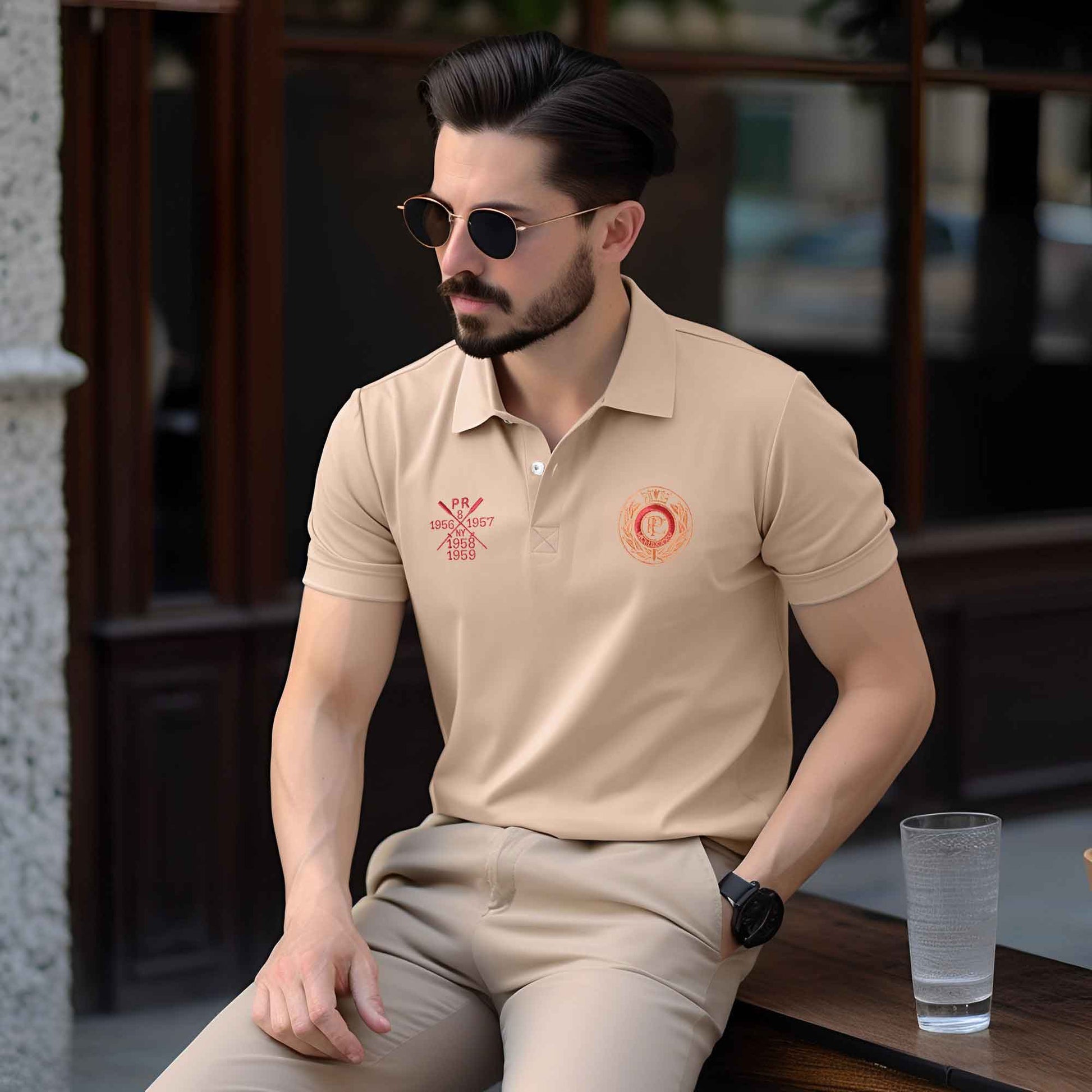 Short Sleeve Polo Shirt with embroidered logo