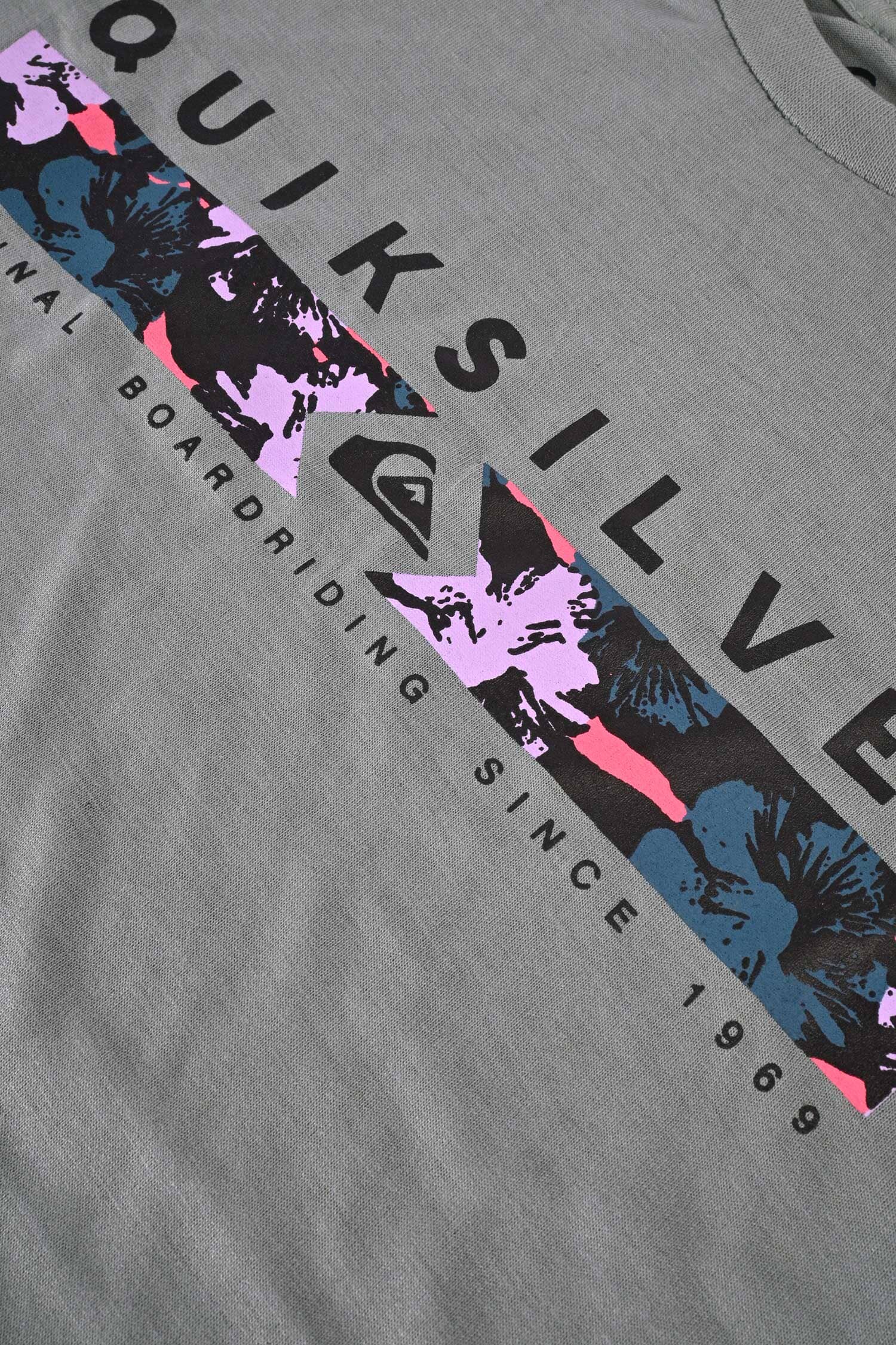 Men's Quik Silver Printed Crew Neck Tee Shirt Men's Tee Shirt SZK 