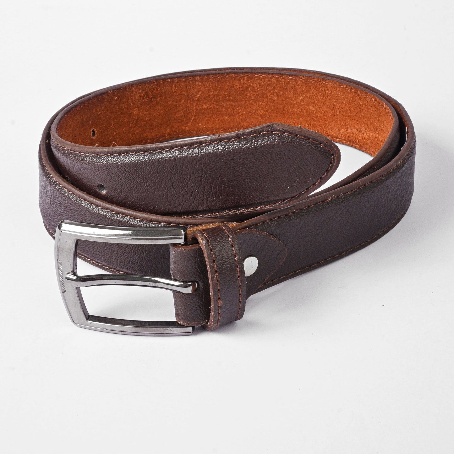 L&L Men's Carmelita Texture Design Leather Belt Men's Belt LNL 