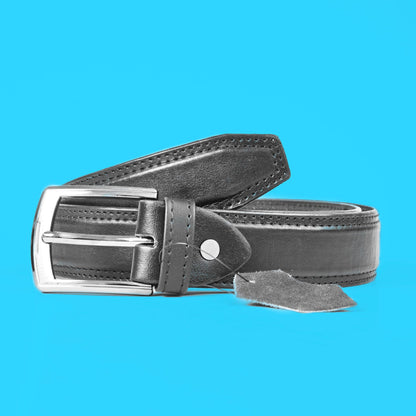 L&L Men's Arnhem Genuine Leather Belt Men's Belt LNL Black 30-32 