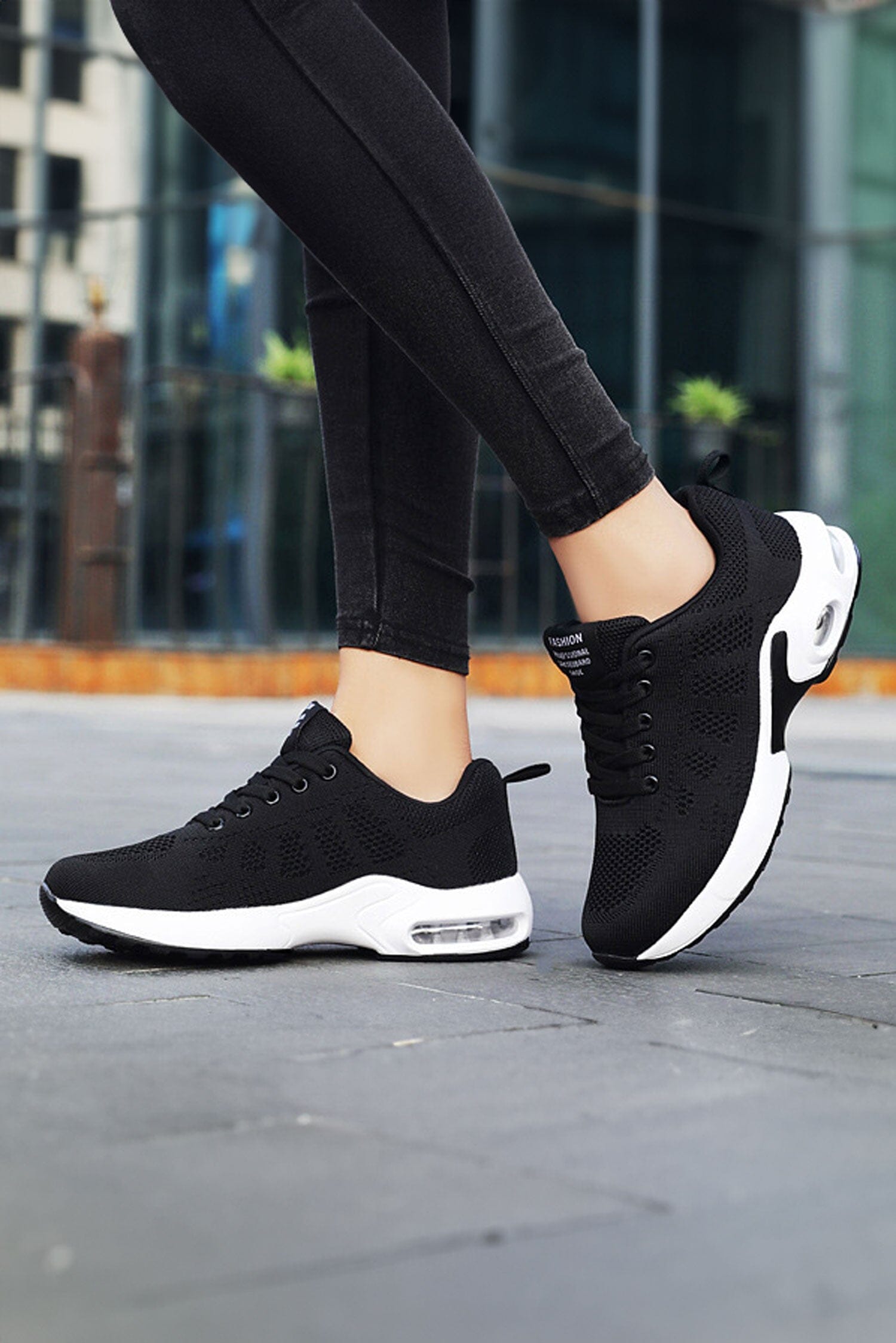 Fashion Women's Air-Cushioned Lace-Up Sneakers Women's Shoes Shaoxing Shangqu im&ex Co.,ltd 