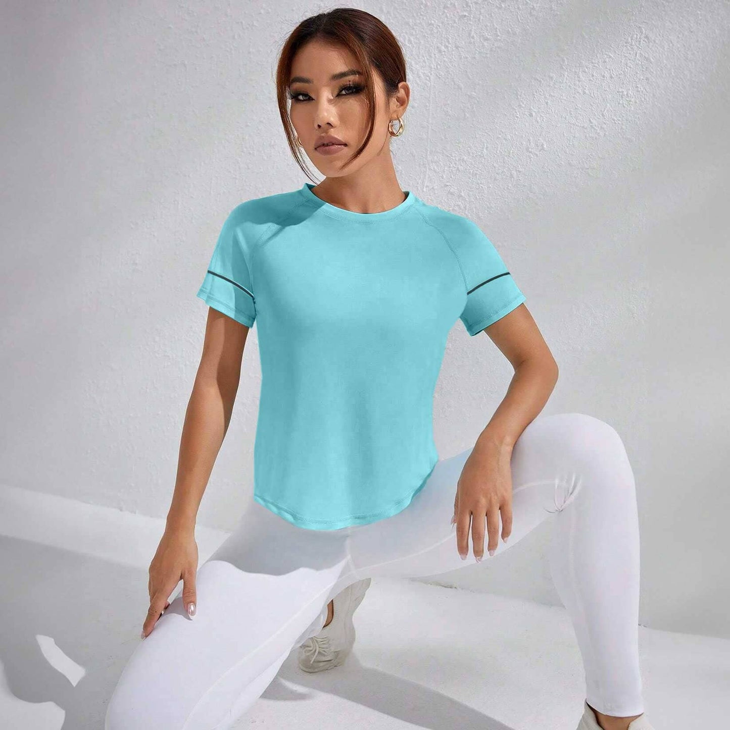 Polo Athletica Women's Activewear Raglan Sleeve Minor Fault Tee Shirt Women's Tee Shirt Polo Republica Turquoise XS 