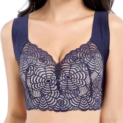 Women's Lace Design Sports Push Up Bra