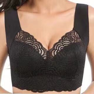 Women's Lace Design Sports Push Up Bra Women's Lingerie Sunshine China Black M(32) 