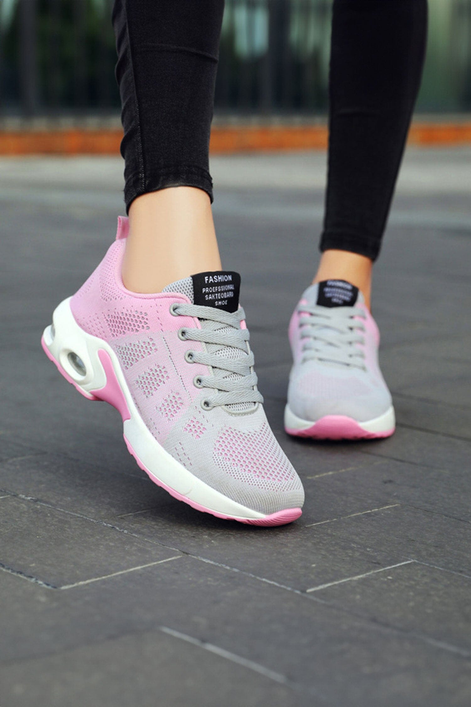 Fashion Women's Air-Cushioned Lace-Up Sneakers Women's Shoes Shaoxing Shangqu im&ex Co.,ltd 