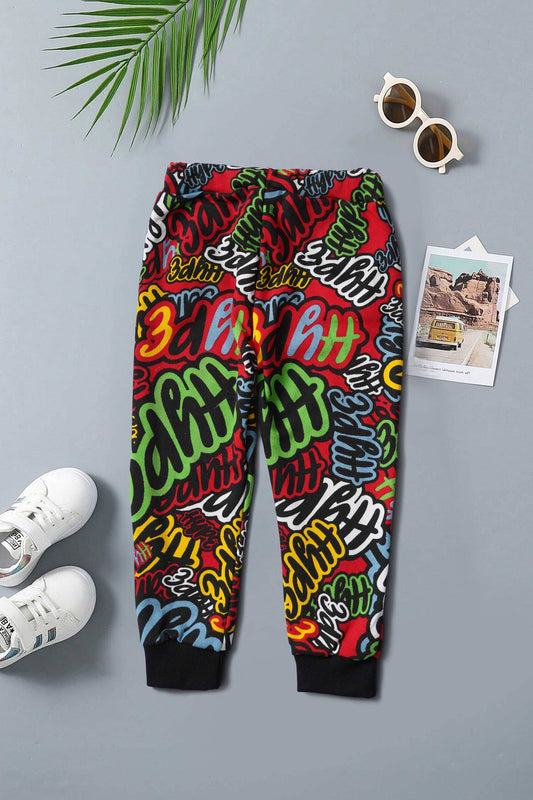 Baby Club Kid's Hype Printed Terry Jogger Pants Kid's Jogger Pant Salman Rahim 