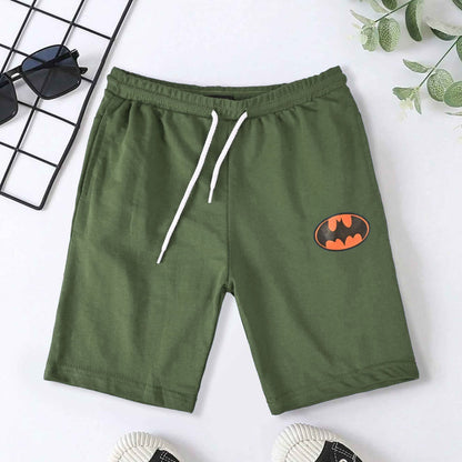 Max 21 Kid's Batman Printed Design Shorts Kid's Shorts SZK Olive 3-4 Years 