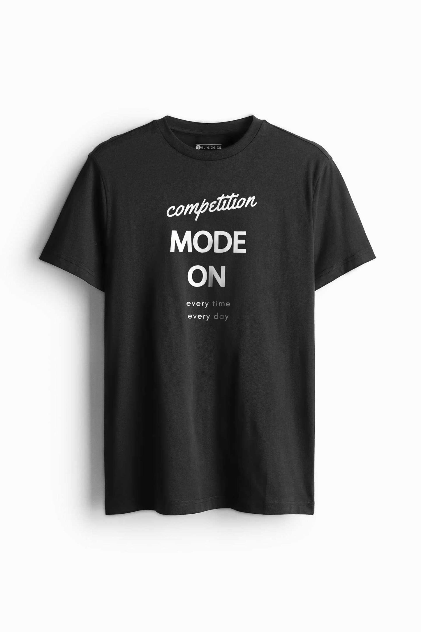 Men's Competition Printed Crew Neck Tee Shirt