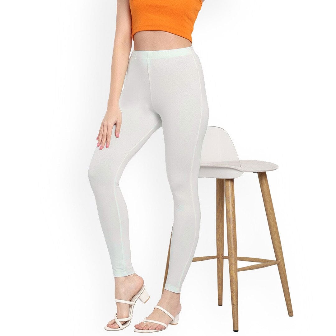 SB Women's Plain Design Premium Leggings Women's Leggings CPUS Cream L 